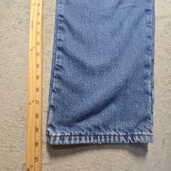 L.L. Bean Flannel Lined Jeans Mens 38x30 Blue Classic Fit Double L Cotton Denim - Picture 6 of 9
